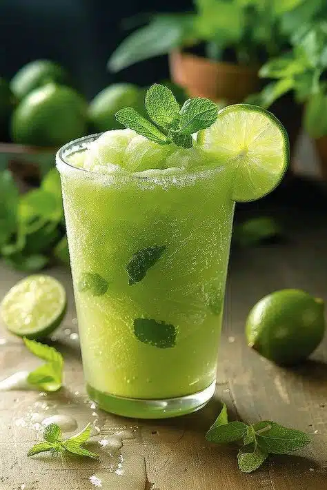 Minty Lime Iced Green Tea
