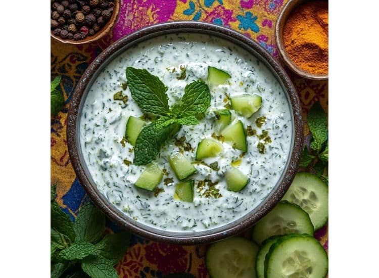 Moong Sprouts Cutlet with Mint Yogurt Dip