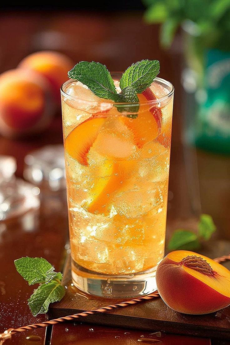 Peach Ginger Sparkler