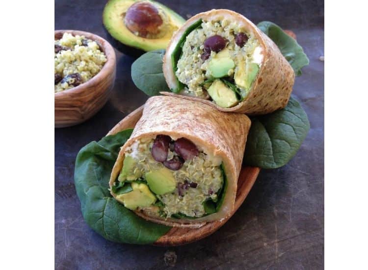 Quinoa and Black Bean Wraps