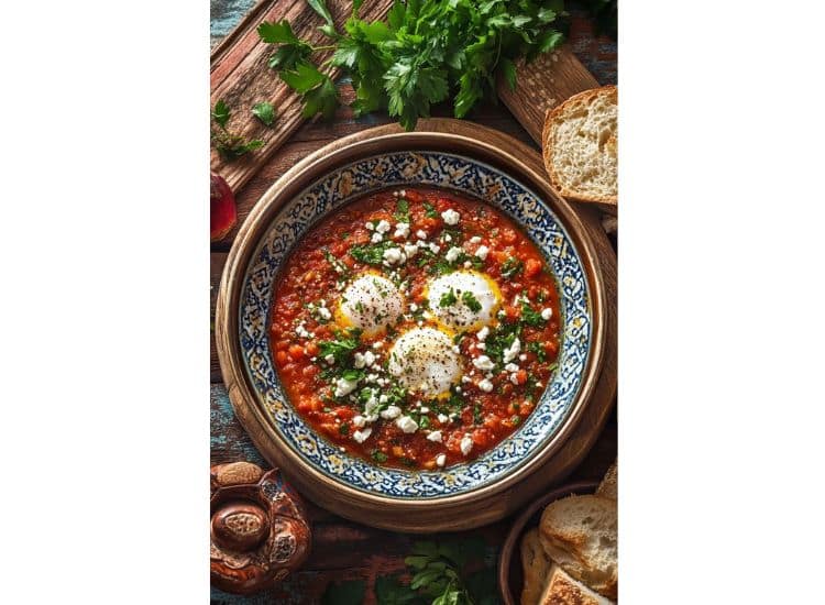 Shakshuka with Crumbled Feta