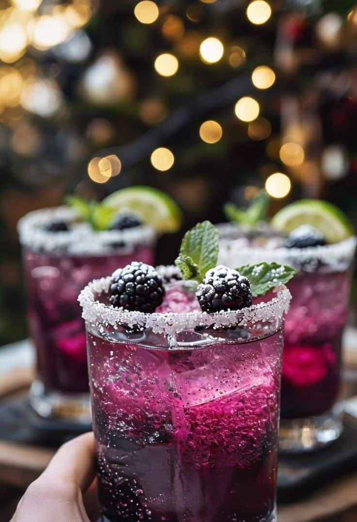 Sparkling Blackberry Basil Infusion