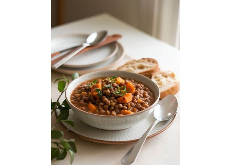 Spiced Lentil and Sweet Potato Bowl