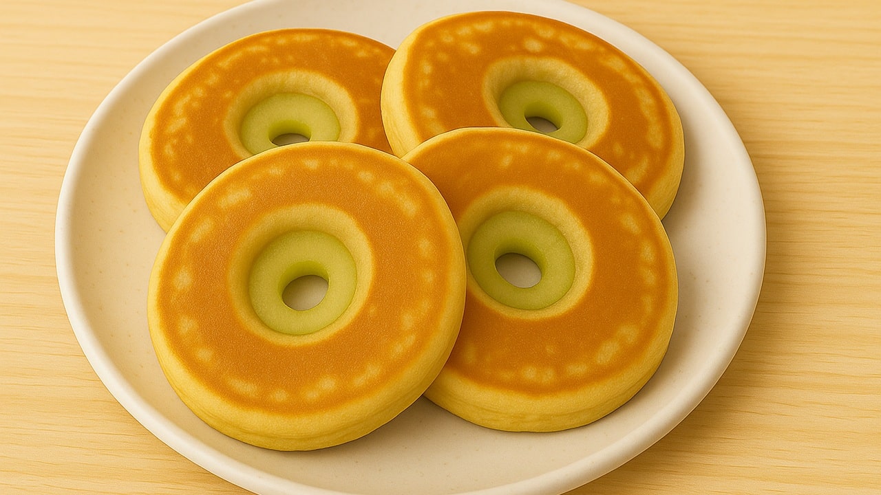 Apple ring pancakes