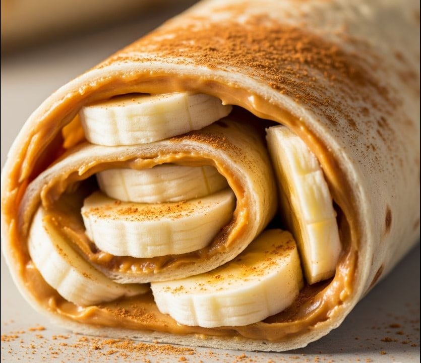 Banana and Peanut Butter Wrap