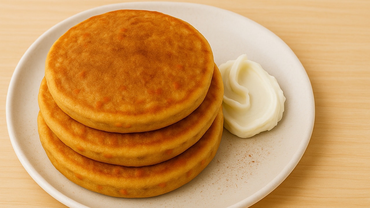Carrot cake pancakes