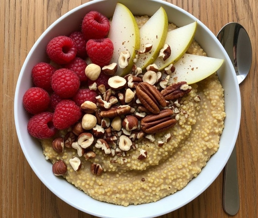 Classic Millet Porridge with Nuts and Fruits