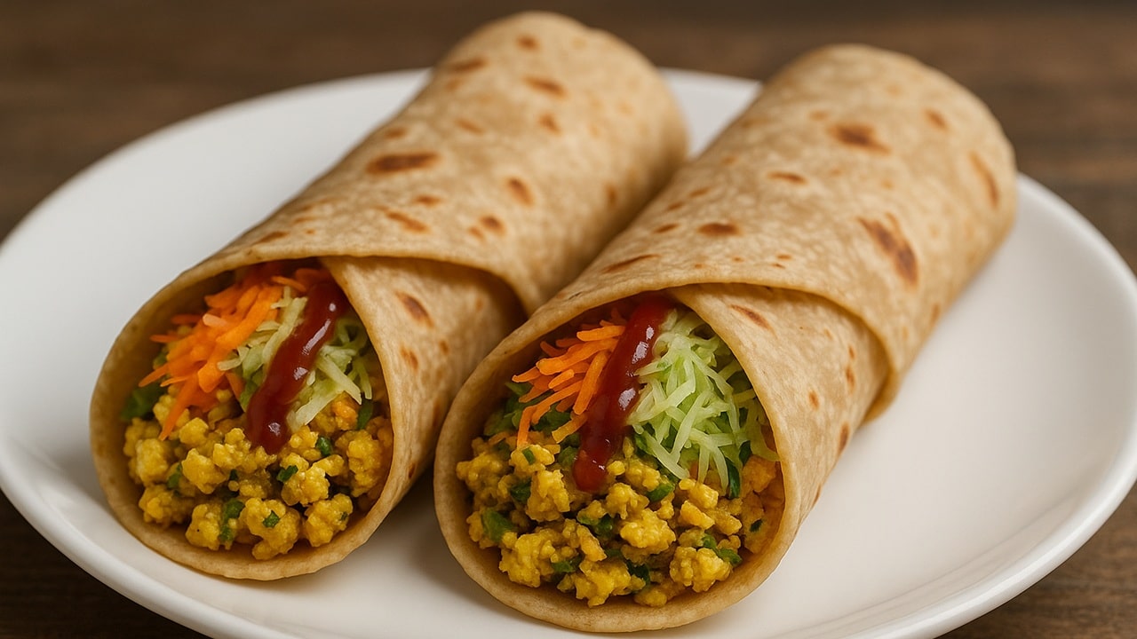 Egg Bhurji Rolls