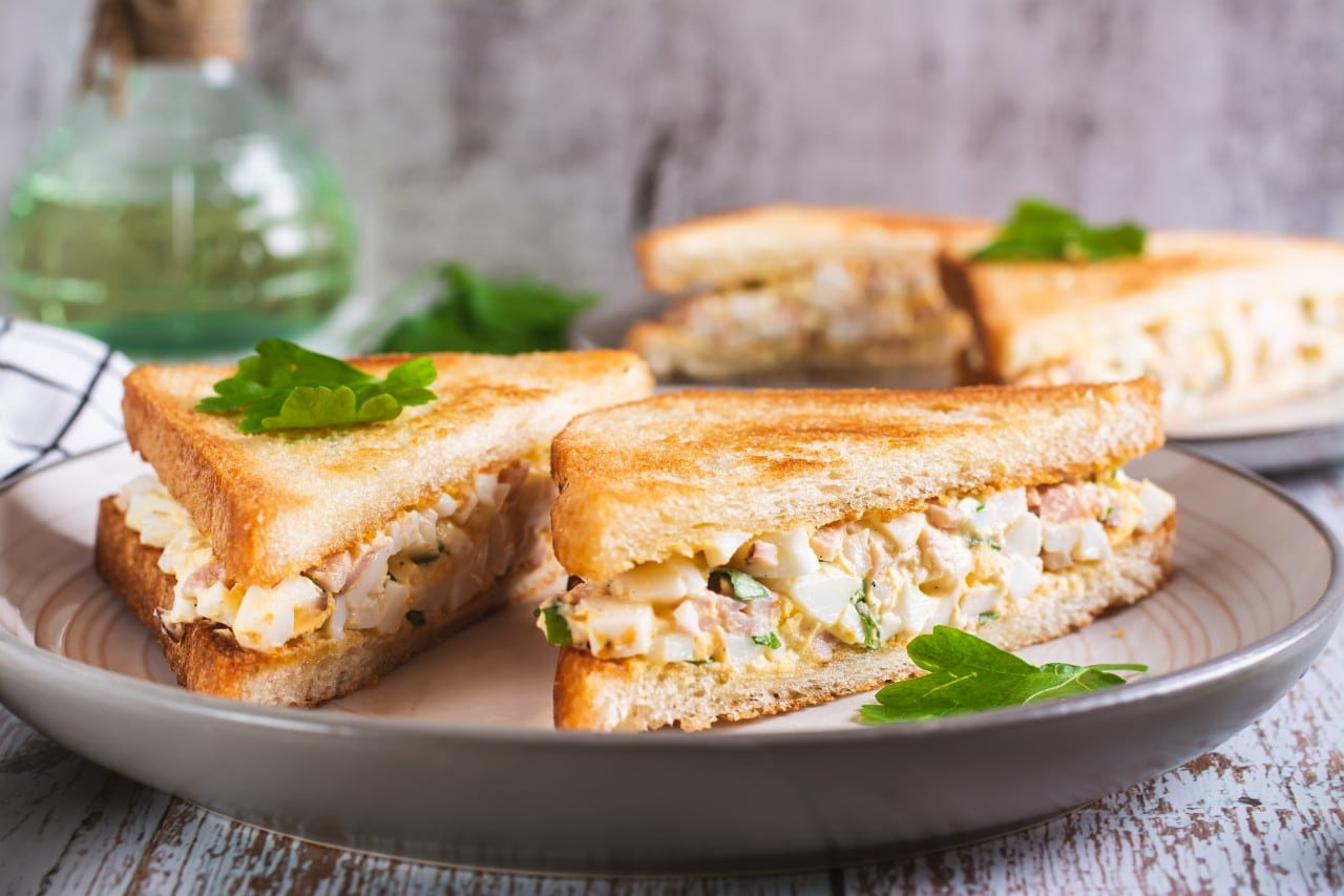 Egg Salad Sandwich with Indian Spices