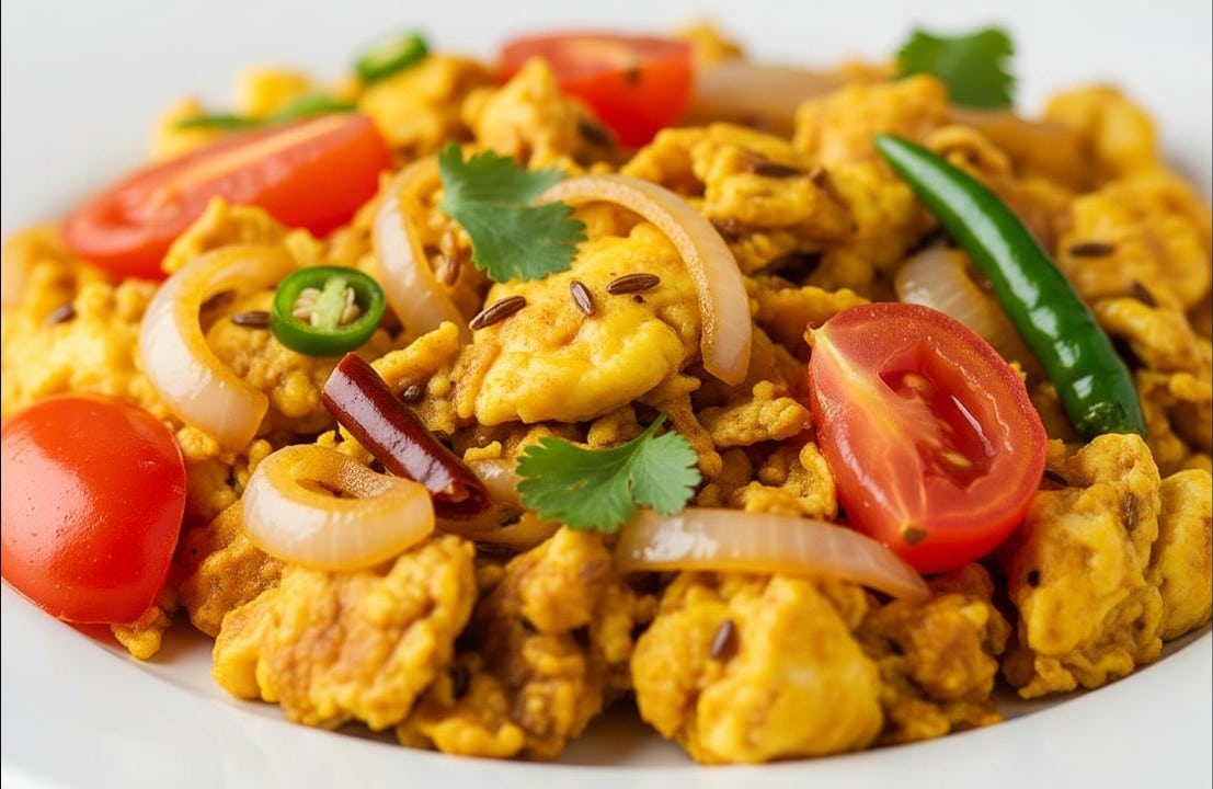 Masala Scrambled Eggs