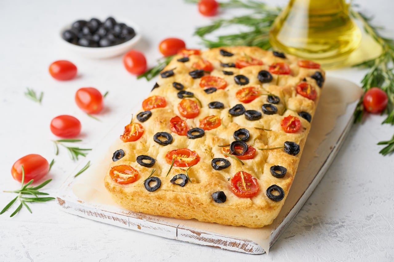 Olive and Sundried Tomato Focaccia