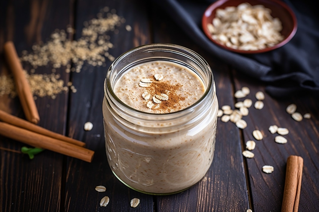 Overnight Cinnamon Oatmeal in a Jar