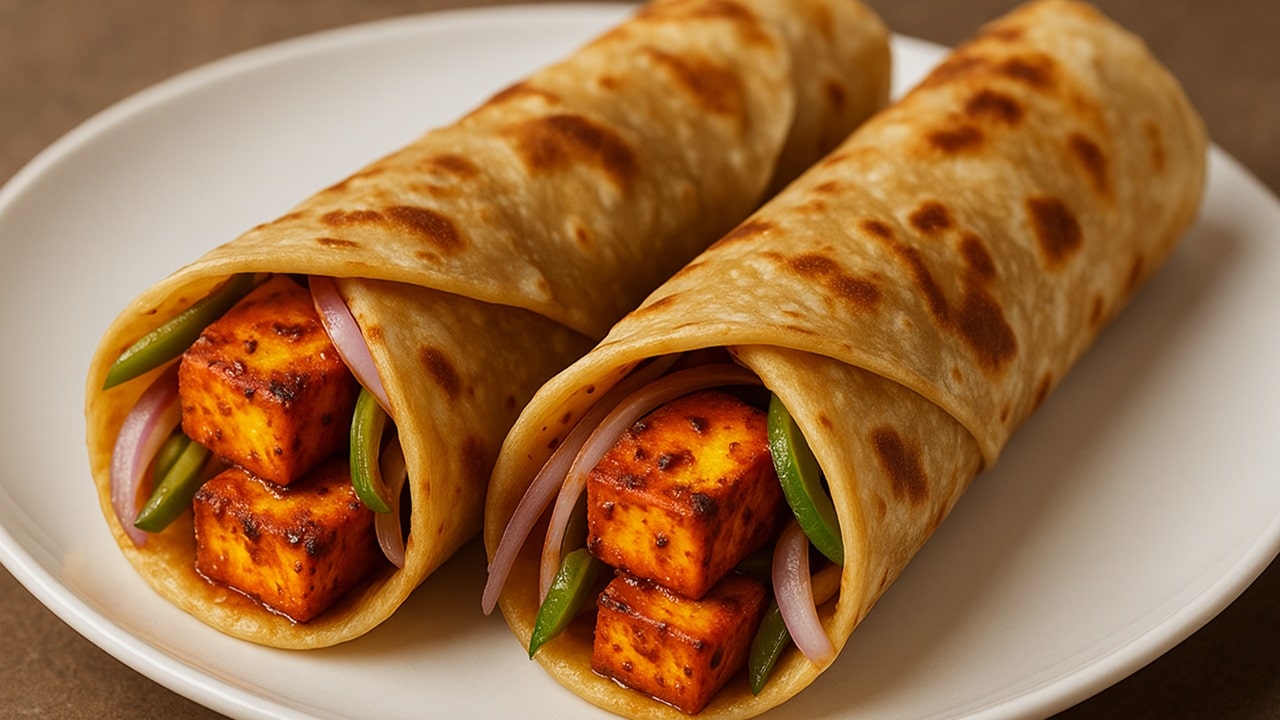Paneer Tikka Kathi Rolls