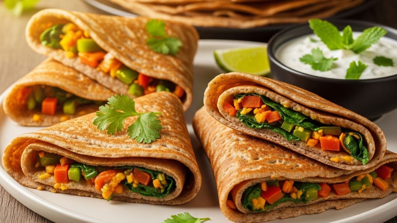 Ragi and Vegetable Chillas
