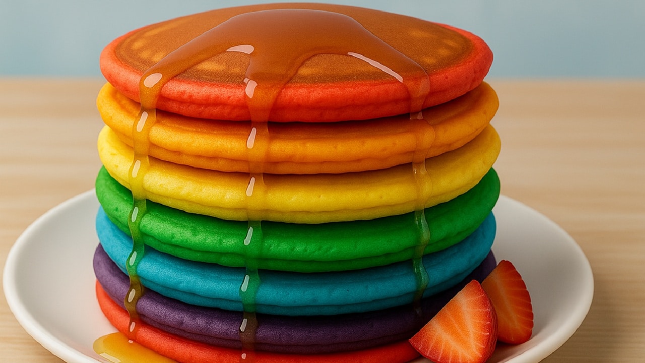 Rainbow Pancakes