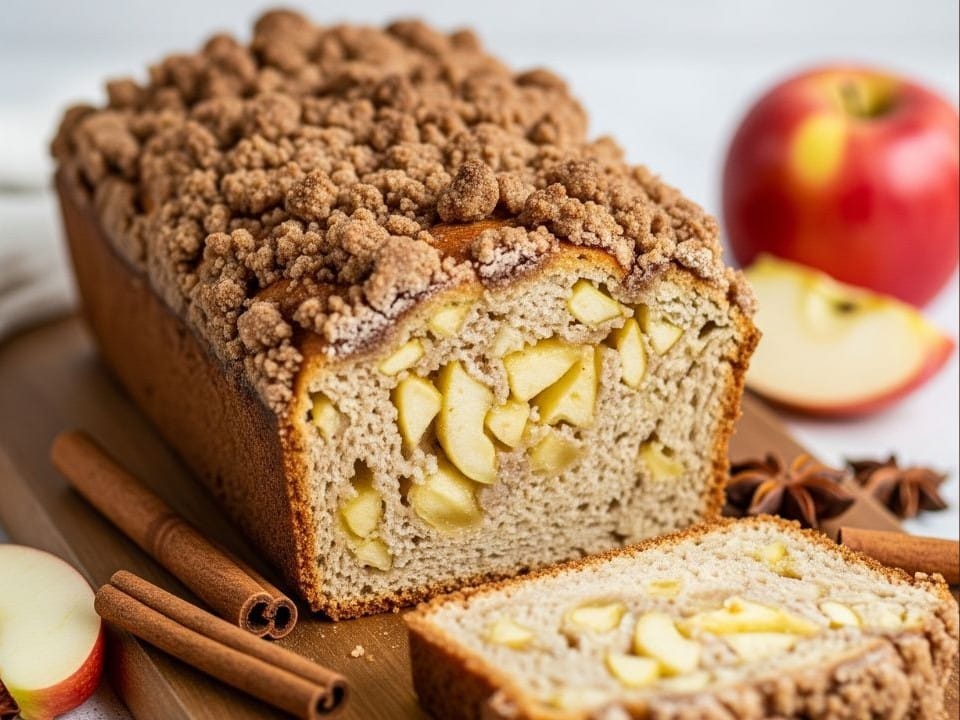 Spiced Apple Streusel Bread