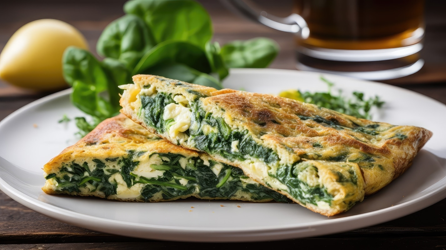 Spinach and Paneer Omelette