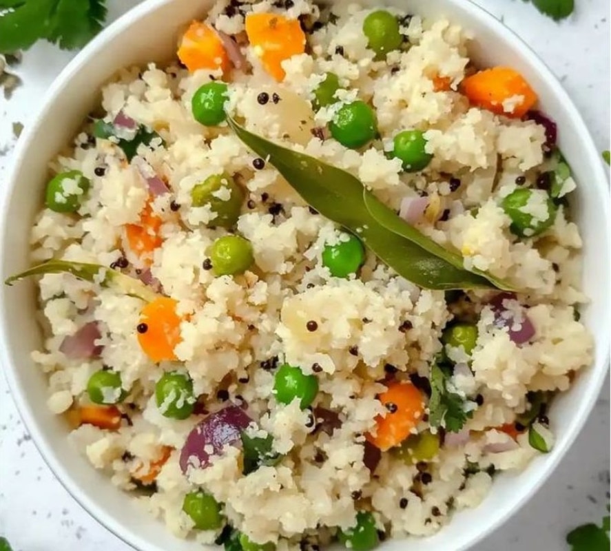 Vegetable Upma with Mixed Lentils