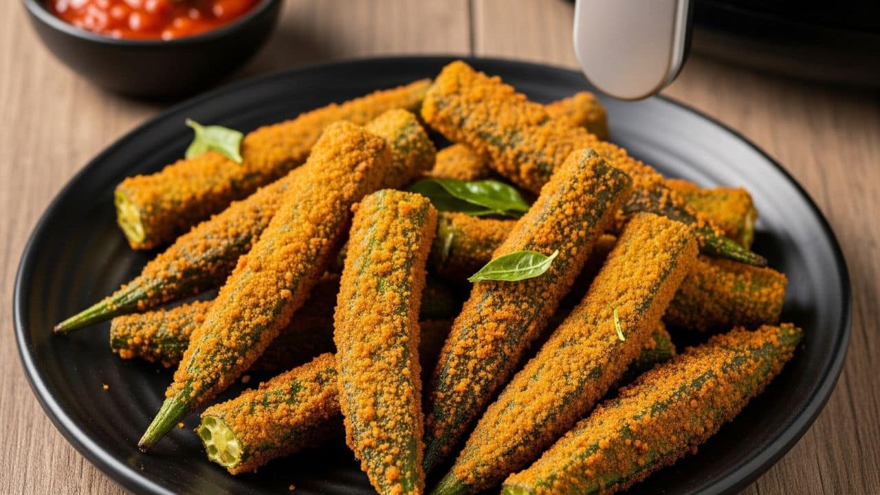 Air Fryer Bhindi Fry