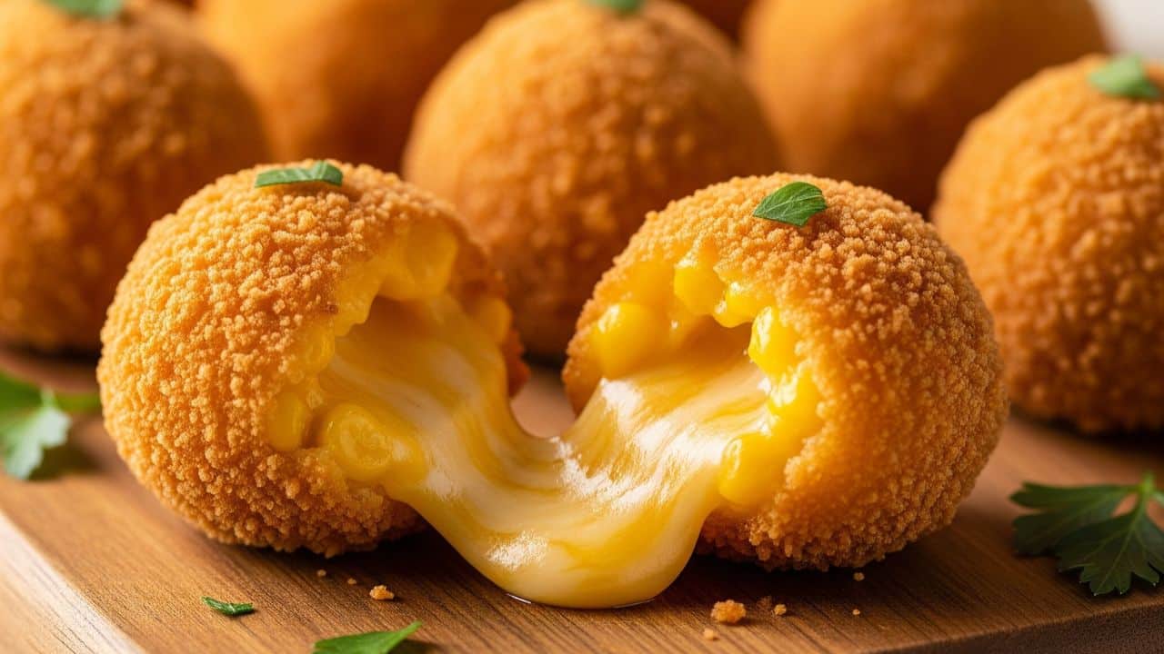 Air Fryer Cheese Corn Balls