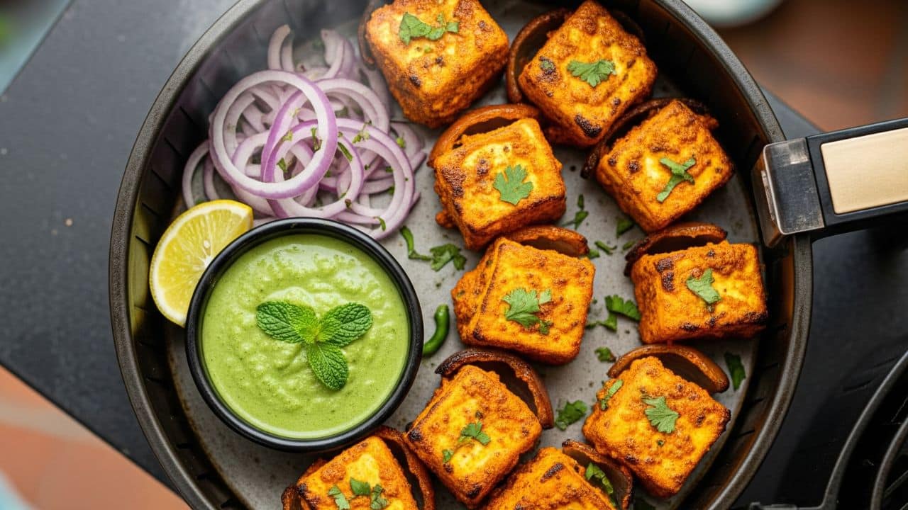 Air Fryer Paneer Tikka