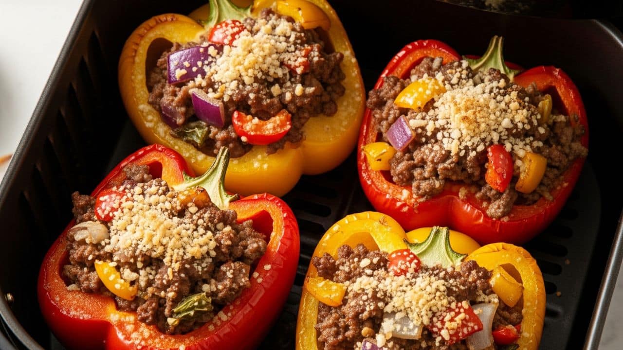 Air Fryer Stuffed Capsicum
