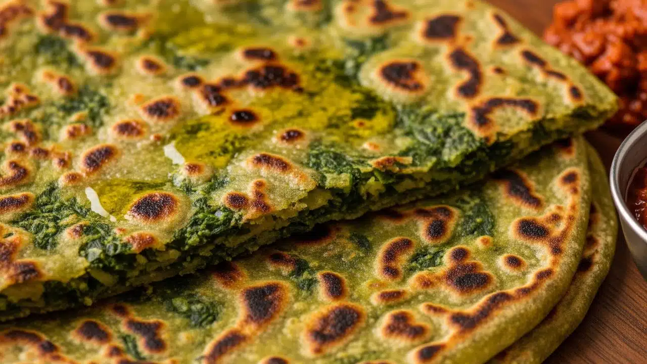 Searching for 10 Breakfast Recipes Without Onion and Garlic? 8 Indian Palak Paratha