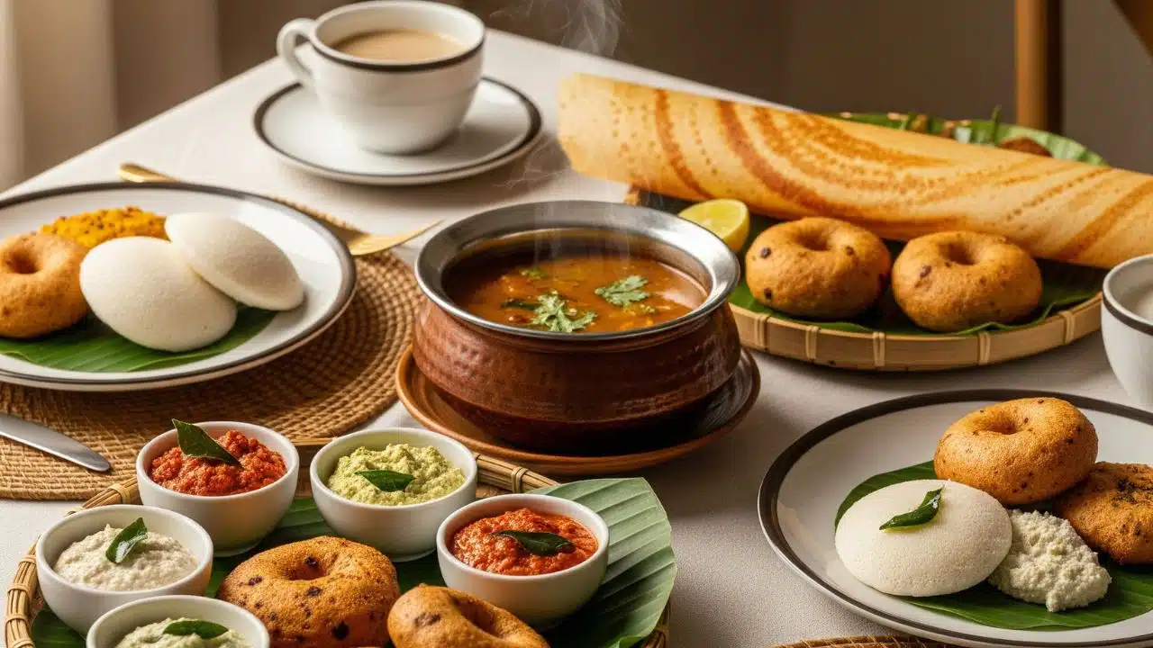 Searching for 10 Breakfast Recipes Without Onion and Garlic? 1 Indian breakfast table