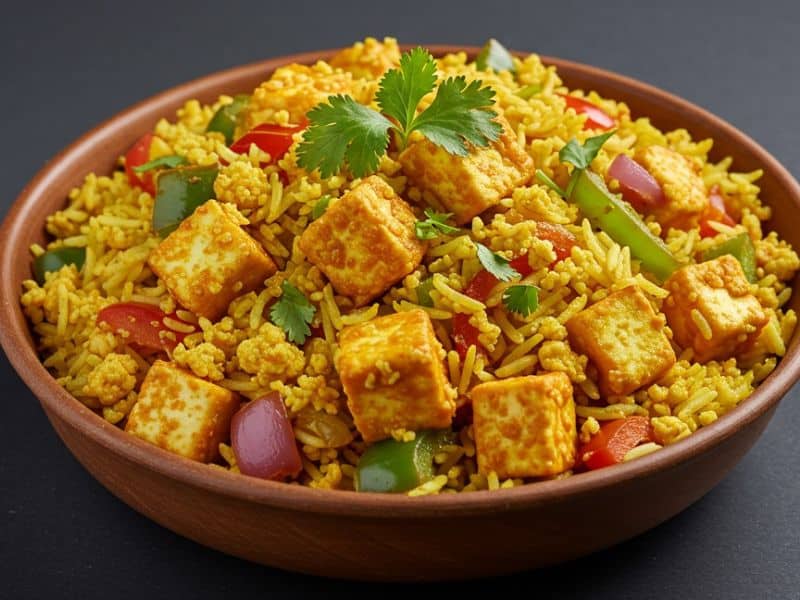 one pot paneer bhurji rice
