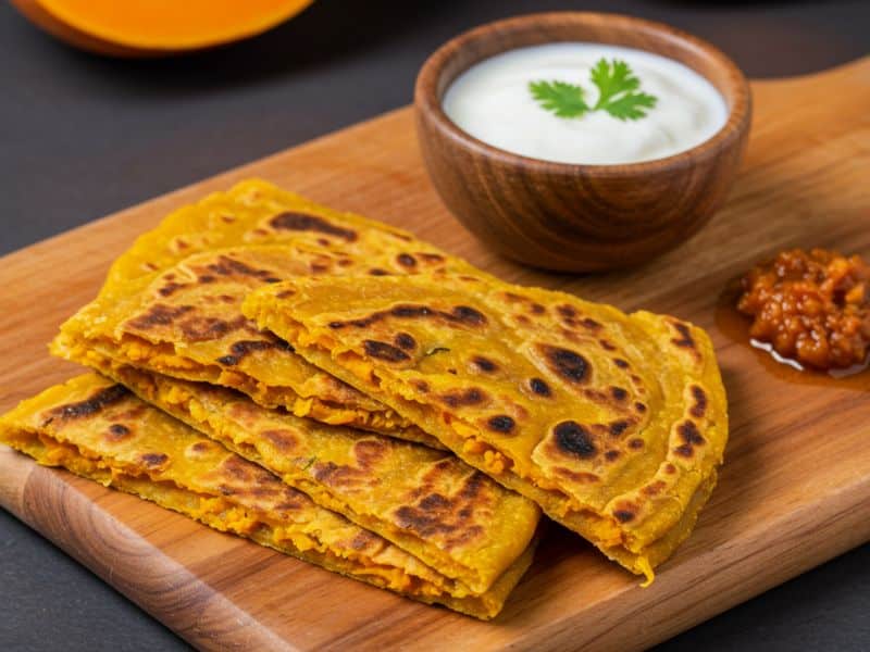 pumpkin paratha