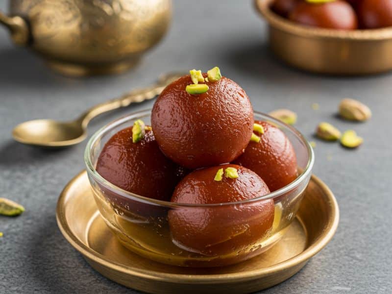 vegetarian pot luck gulab jamun