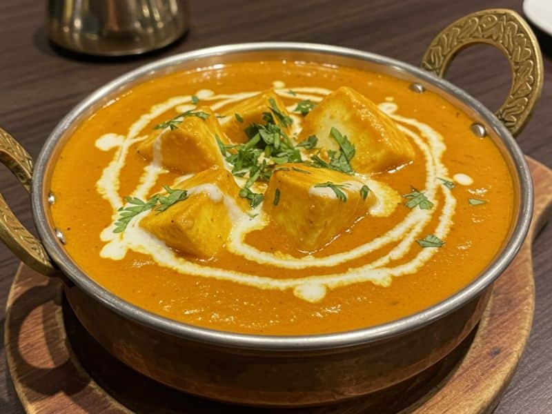 vegetarian pot luck paneer butter masala