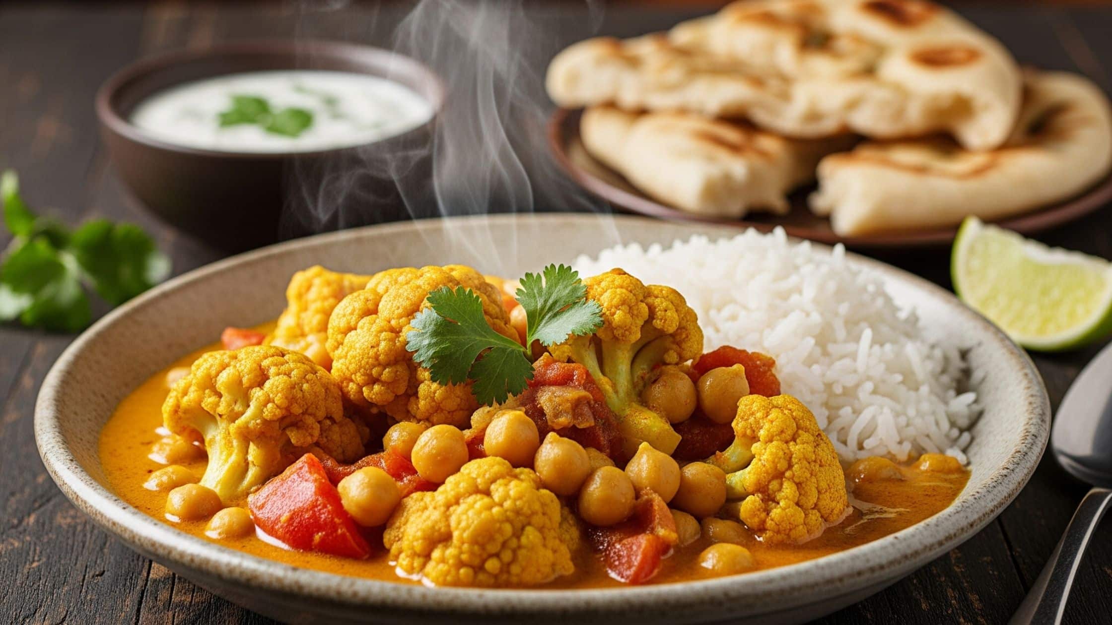 Cauliflower Chickpea Curry