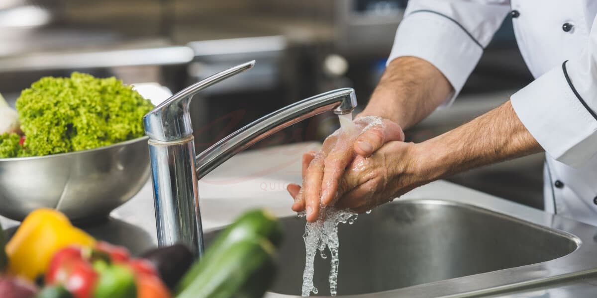 Chef Washing Hands