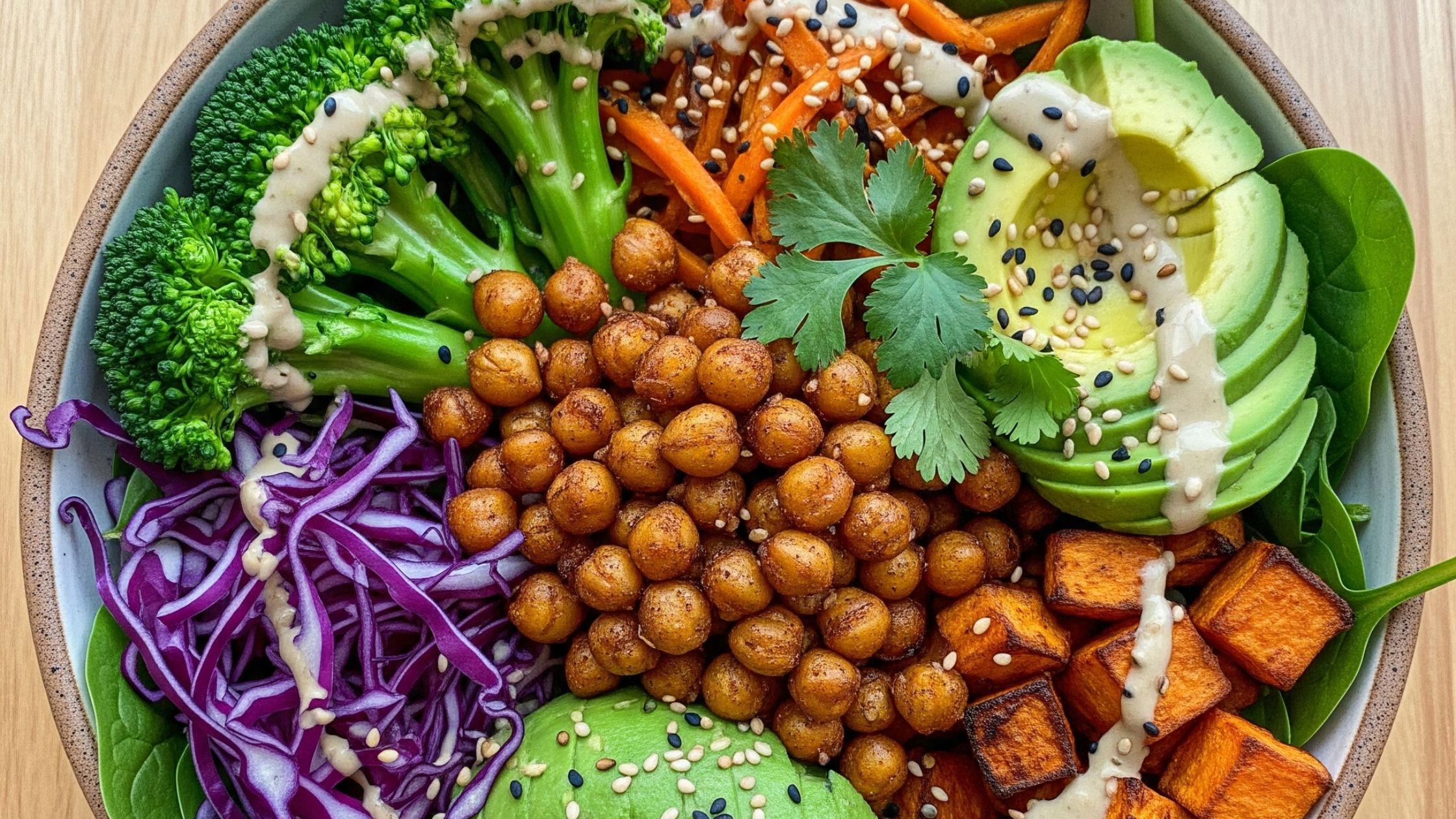 Chickpea Veggie Buddha Bowls