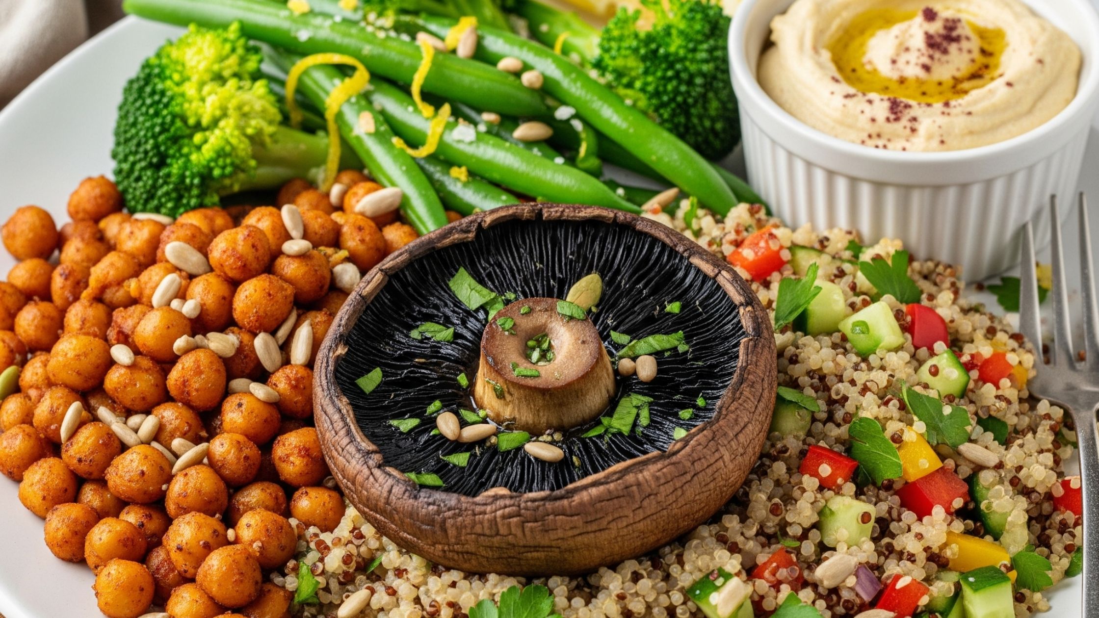 Healthy veg protein meal