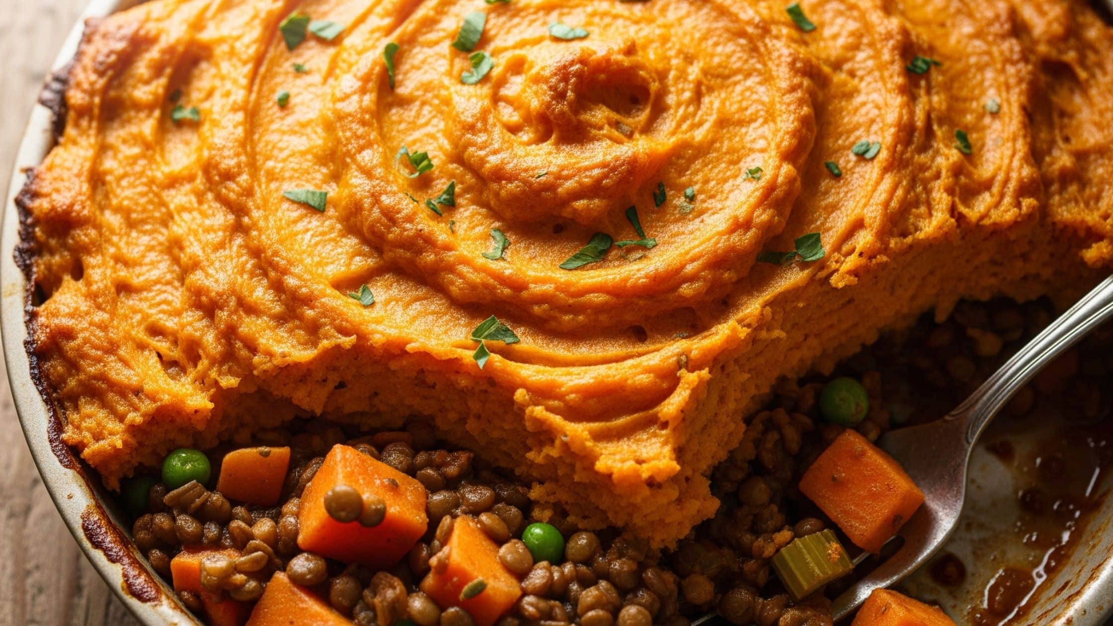 Lentil Sweet Potato Shepherd s Pie