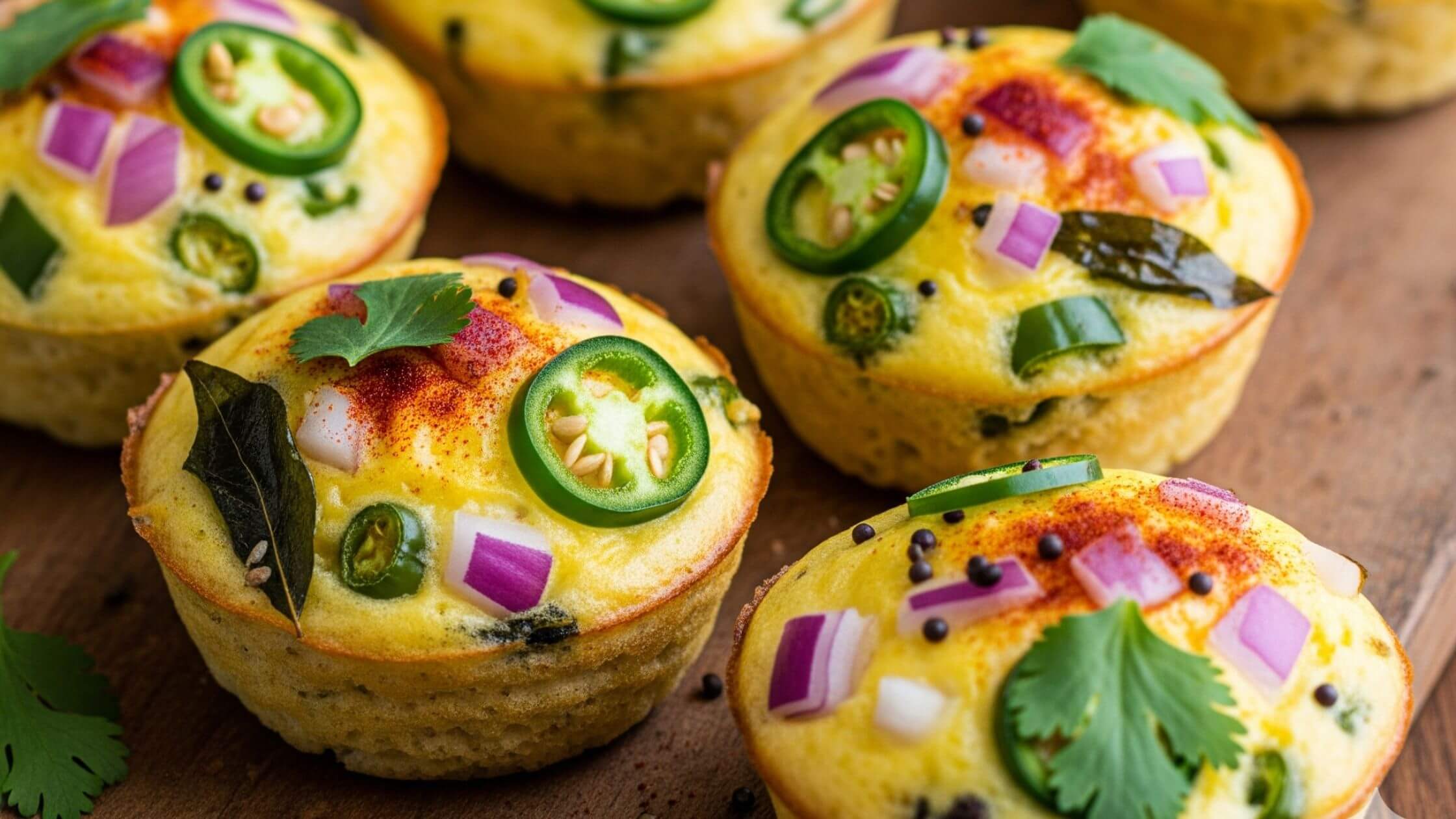 Masala egg muffins