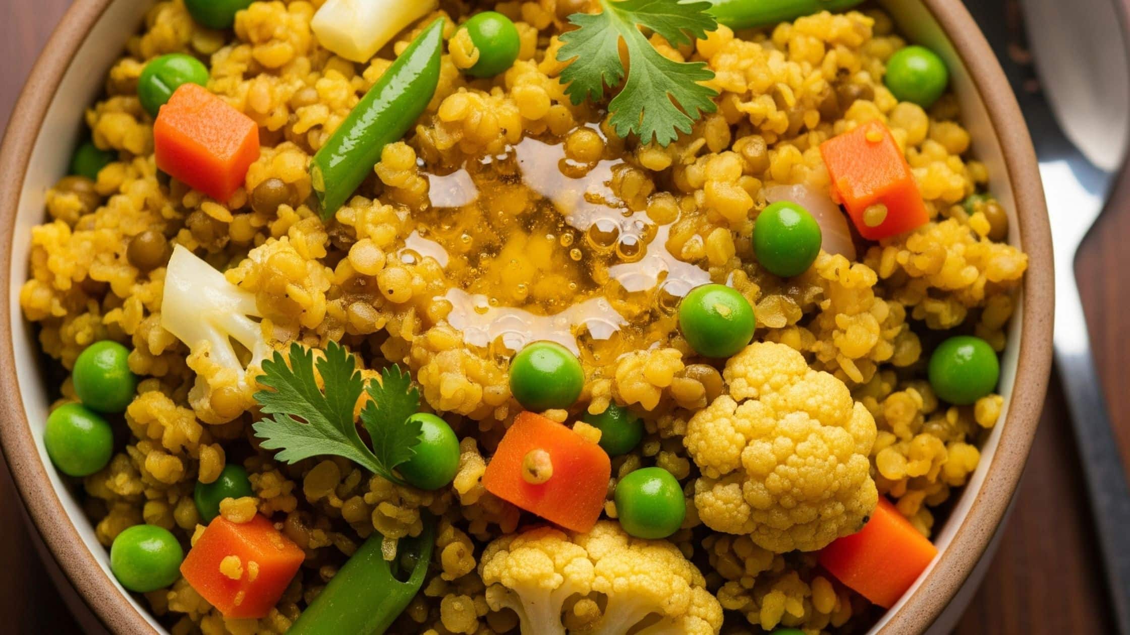 Moong Dal Khichdi With Mixed Veggies