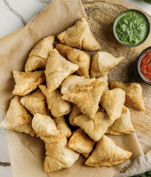 Singhare flour samosa