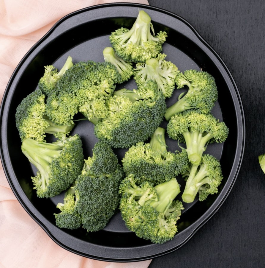Broccoli in a pan