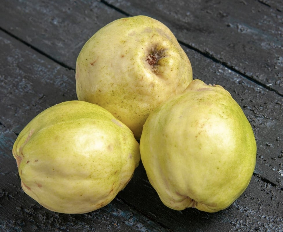Guavas on a table