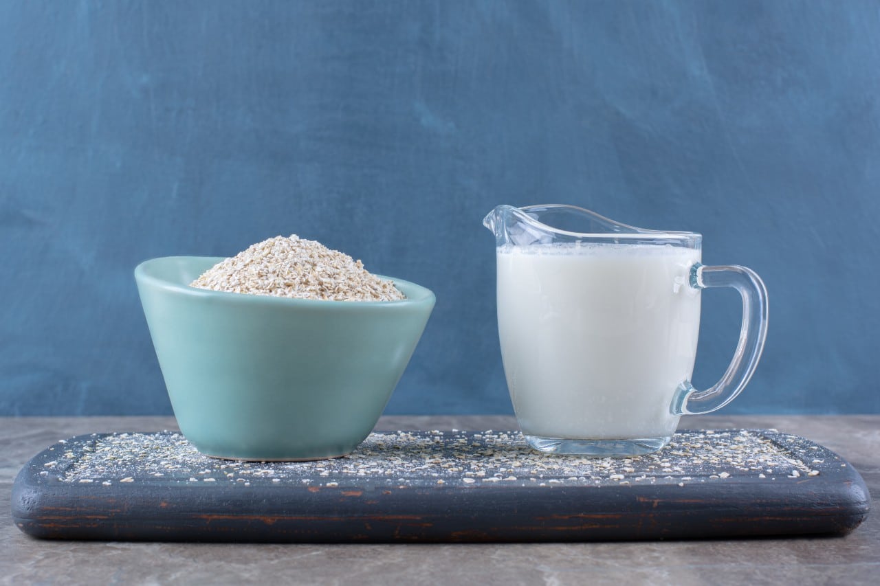 15 Healthy Recipe Substitutions for a Guilt-Free Meal 13 Oats milk in a cup