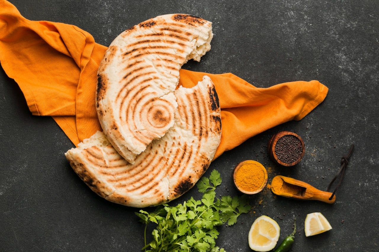 15 Healthy Recipe Substitutions for a Guilt-Free Meal 15 Pita bread with some spices