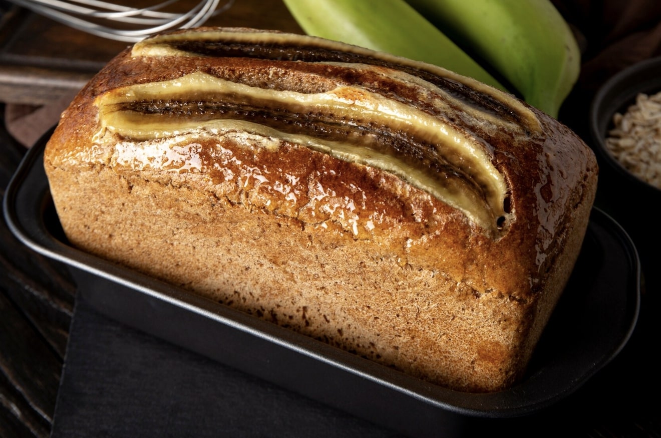 Wheat flour banana bread