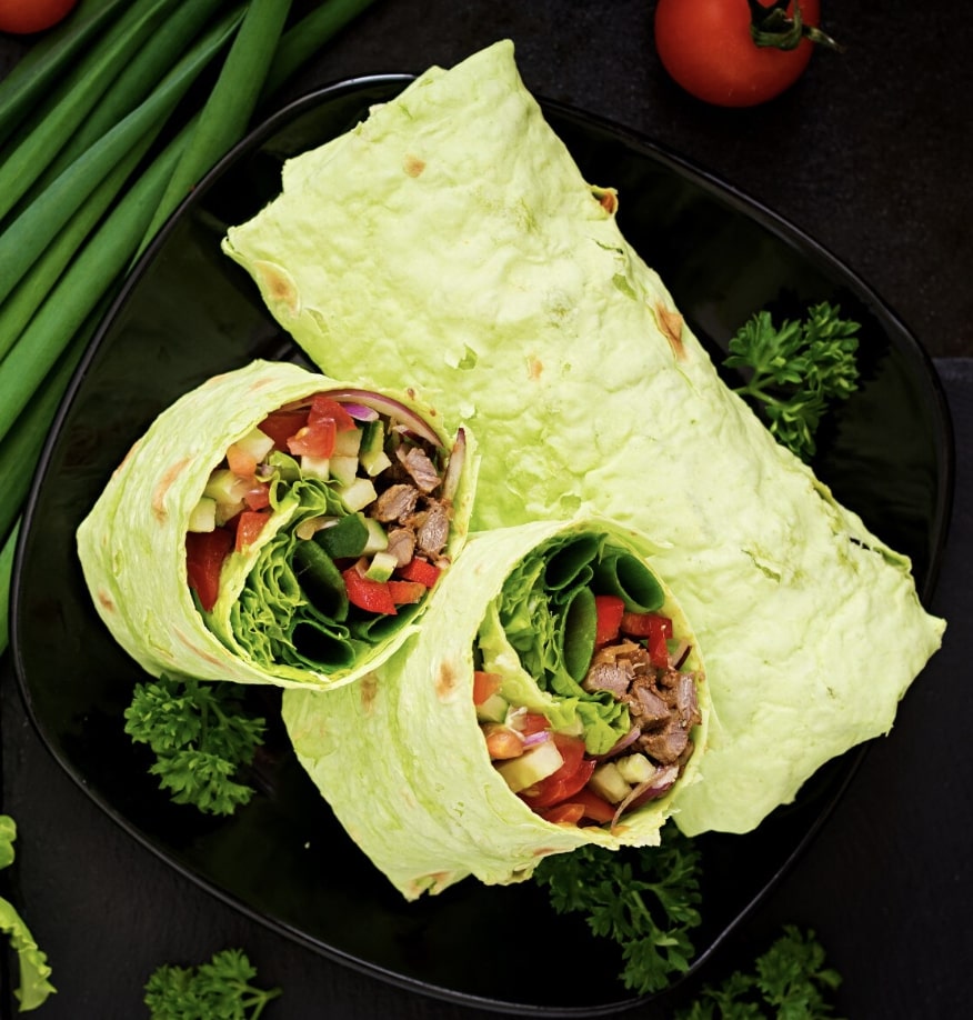 chicken and avocado wraps