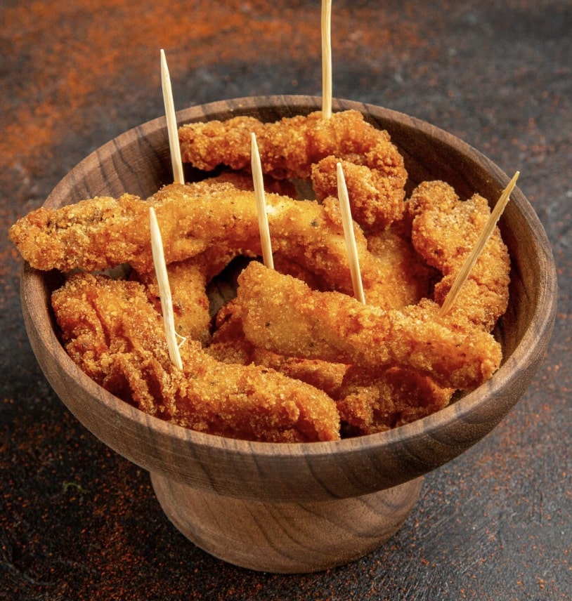 chicken bites in a bowl 