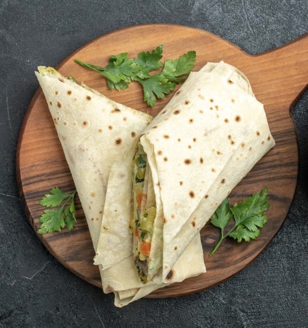 chickpea shawarma wrap