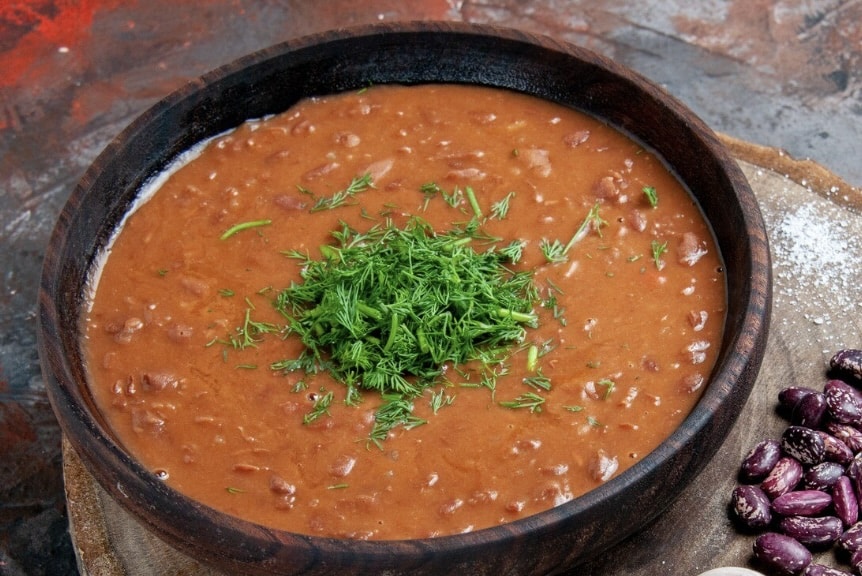 cooked rajma or kidney beans in a bowl