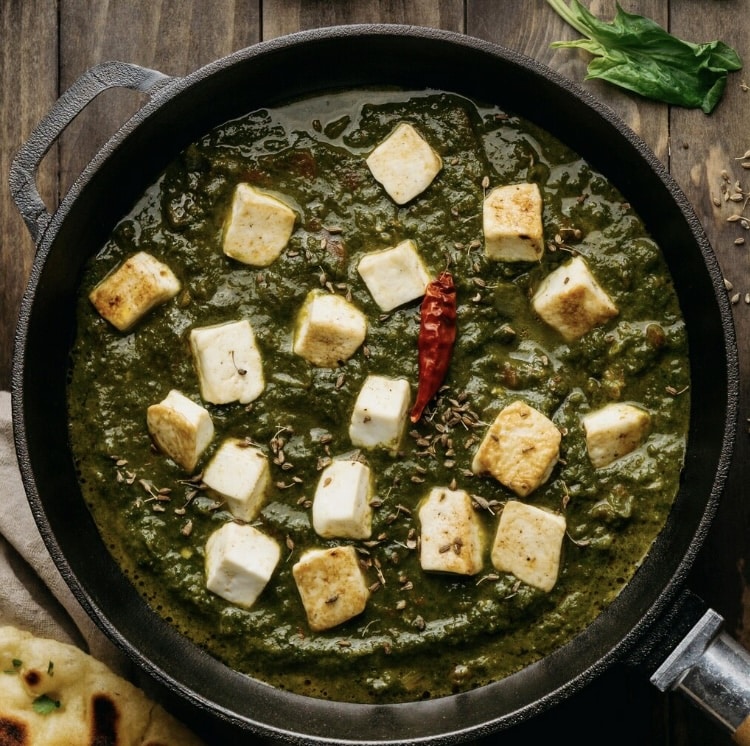 palak paneer is a very good source of iron for kids.
